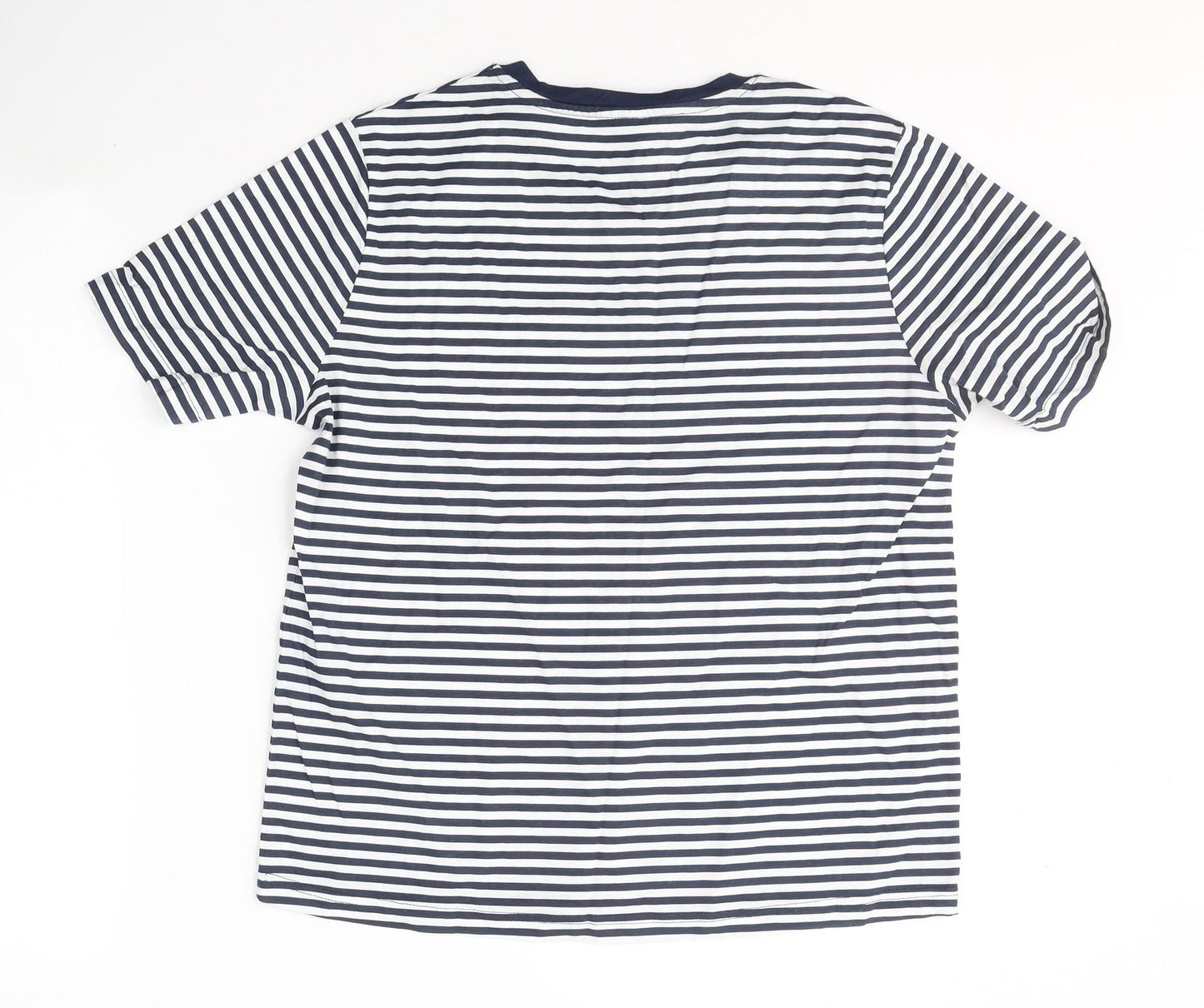 Womens UK Size M Anne De Lancay Blue Basic T-Shirt