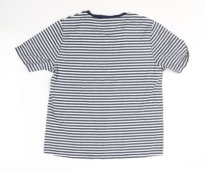 Womens UK Size M Anne De Lancay Blue Basic T-Shirt