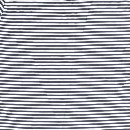 Womens UK Size M Anne De Lancay Blue Basic T-Shirt