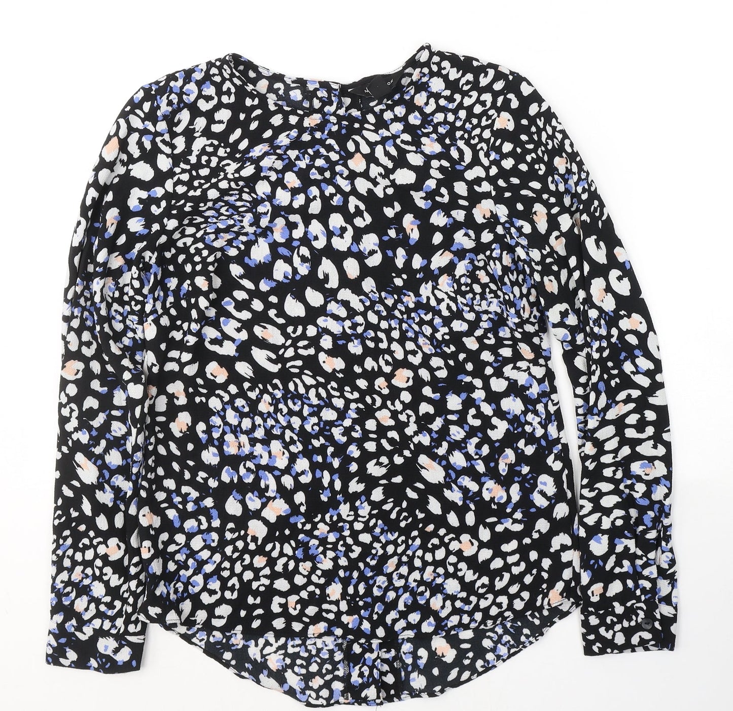 Womens UK Size 8 New Look Black Basic Blouse