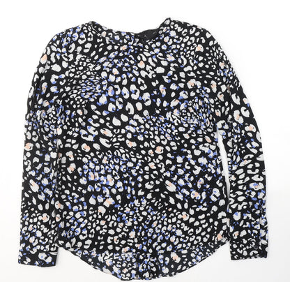 Womens UK Size 8 New Look Black Basic Blouse