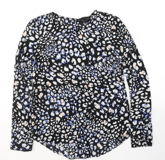 Womens UK Size 8 New Look Black Basic Blouse