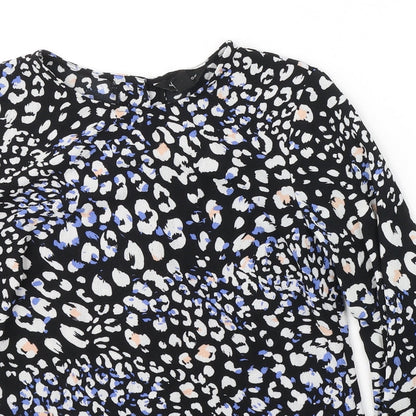 Womens UK Size 8 New Look Black Basic Blouse