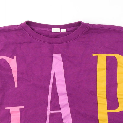 Gap Womens Purple  Cotton Pullover Sweatshirt Size M  Pullover