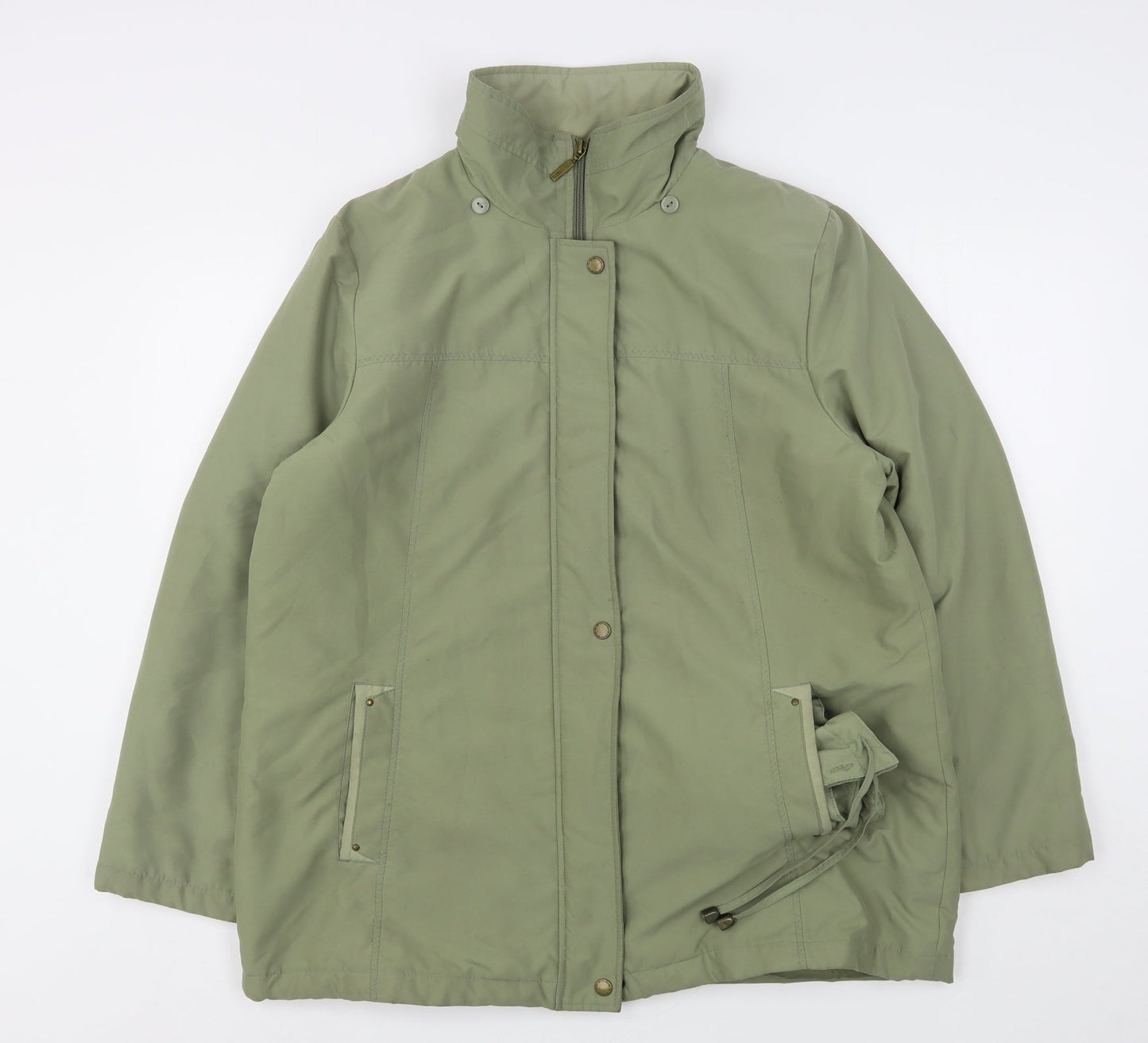 Womens UK Size M Bonmarché Green Overcoat