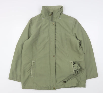Womens UK Size M Bonmarché Green Overcoat
