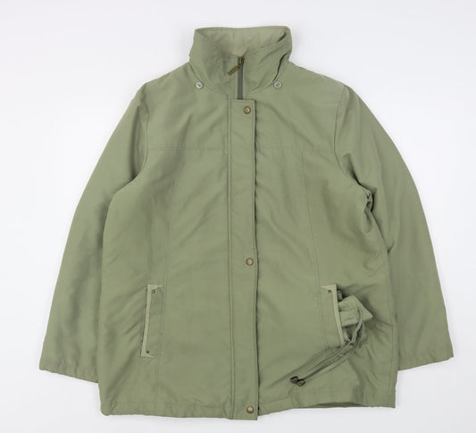 Womens UK Size M Bonmarché Green Overcoat