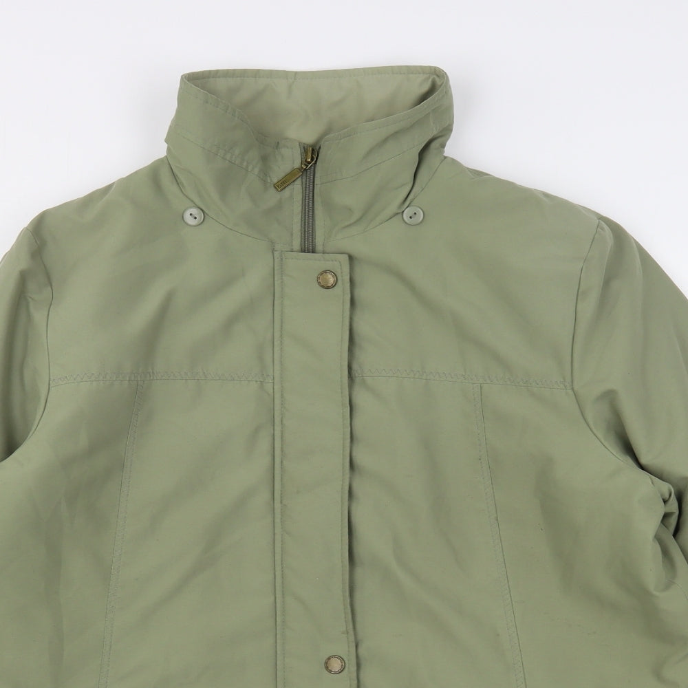 Womens UK Size M Bonmarché Green Overcoat