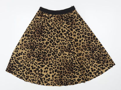 Boohoo Womens Multicoloured  Polyester A-Line Skirt Size M