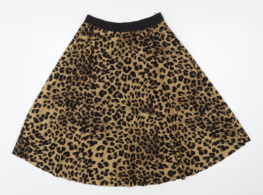 Boohoo Womens Multicoloured  Polyester A-Line Skirt Size M