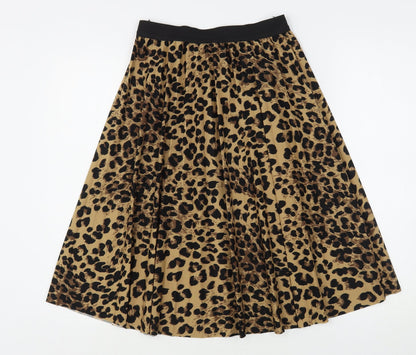 Boohoo Womens Multicoloured  Polyester A-Line Skirt Size M