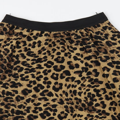 Boohoo Womens Multicoloured  Polyester A-Line Skirt Size M