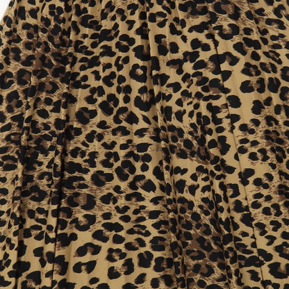 Boohoo Womens Multicoloured  Polyester A-Line Skirt Size M