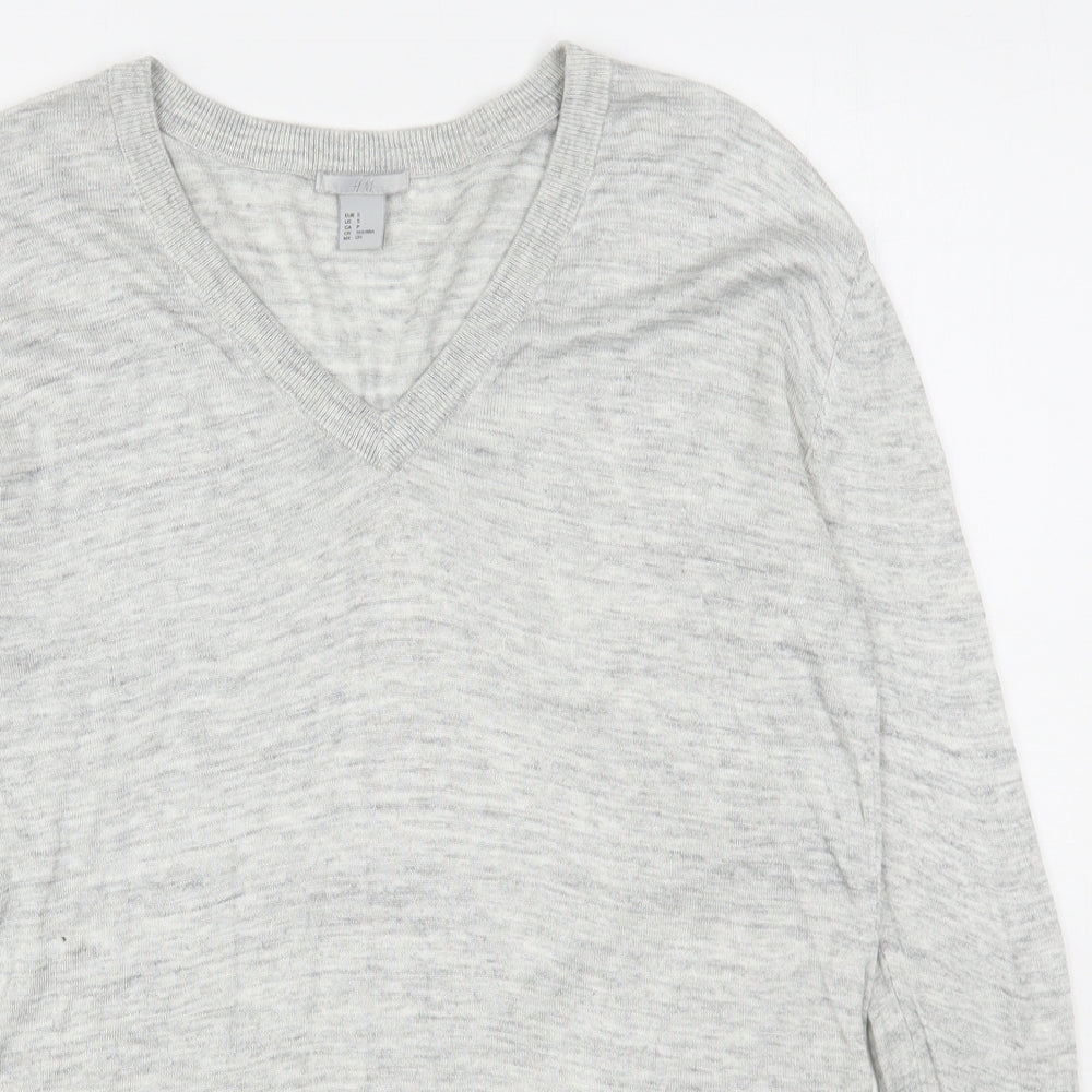 Womens UK Size S H&M Grey Pullover Jumper
