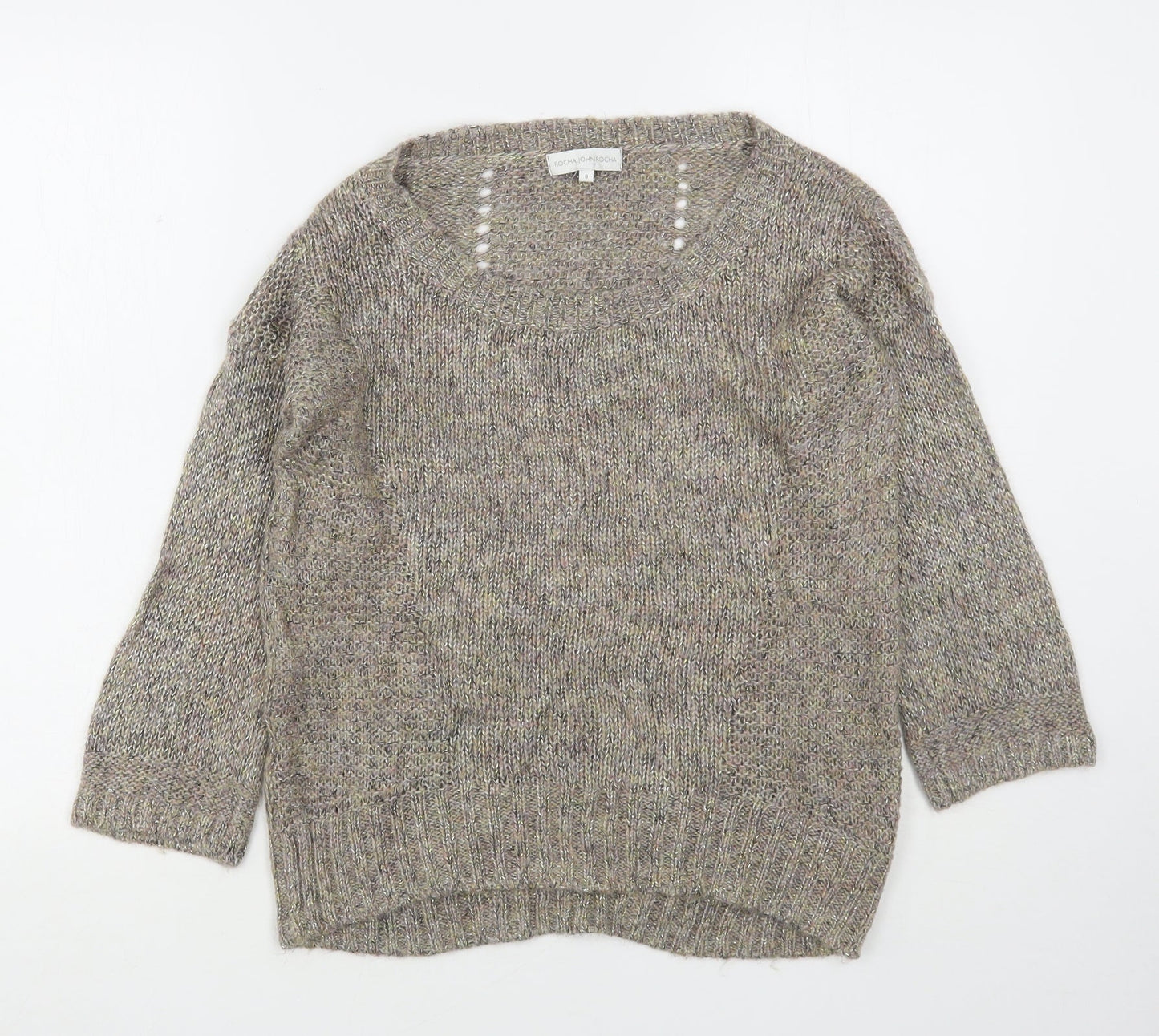 Womens UK Size 8 RJR.John Rocha Brown Pullover Jumper