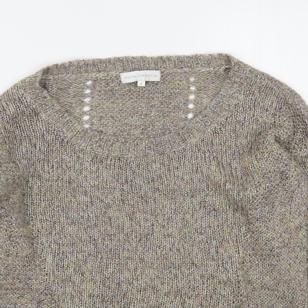 Womens UK Size 8 RJR.John Rocha Brown Pullover Jumper
