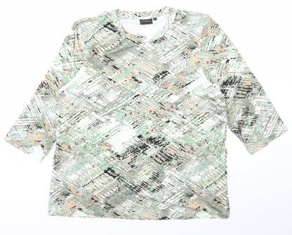 Womens UK Size XL Brandtex Multicoloured Basic T-Shirt