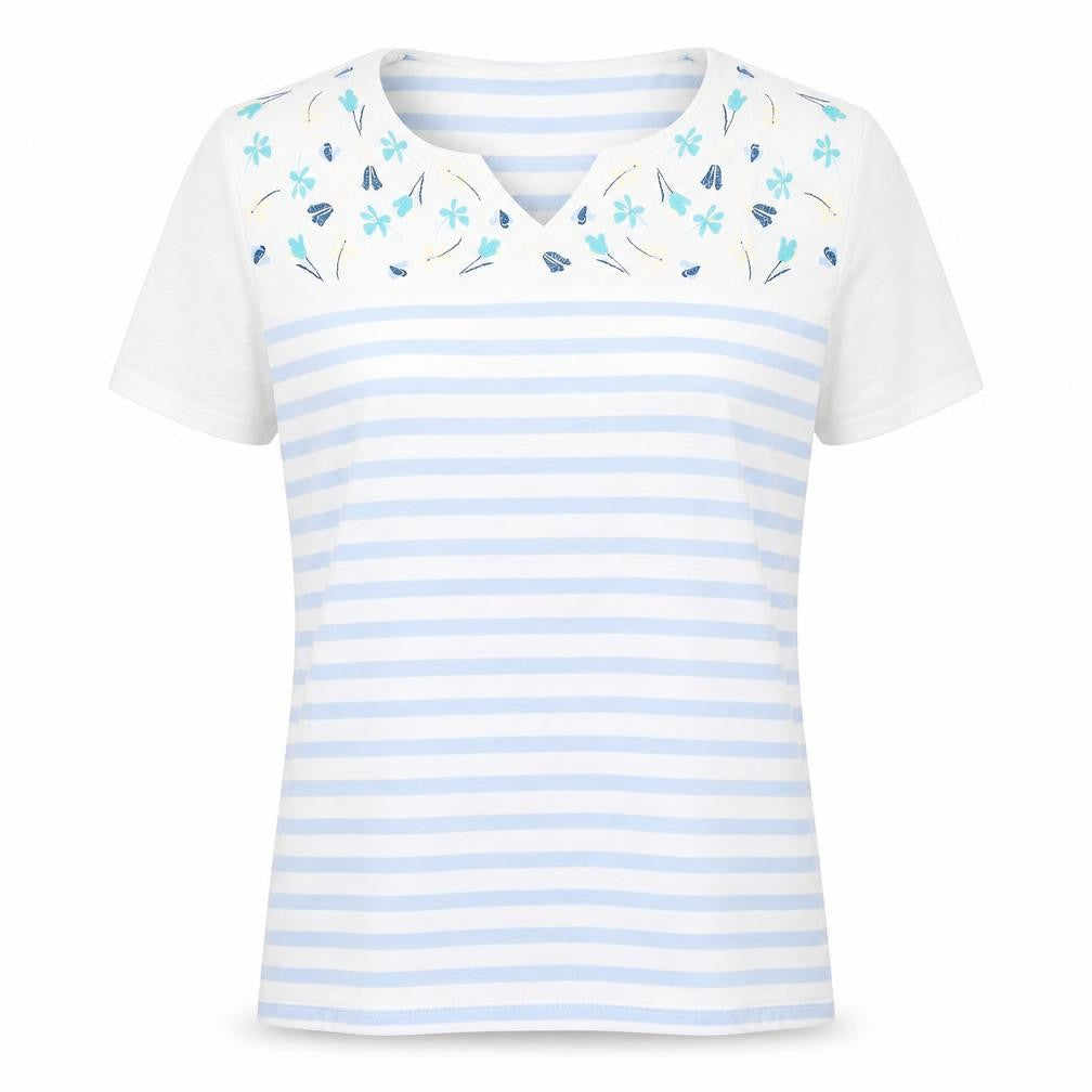 Womens UK Size L Isle Essentials White Basic T-Shirt
