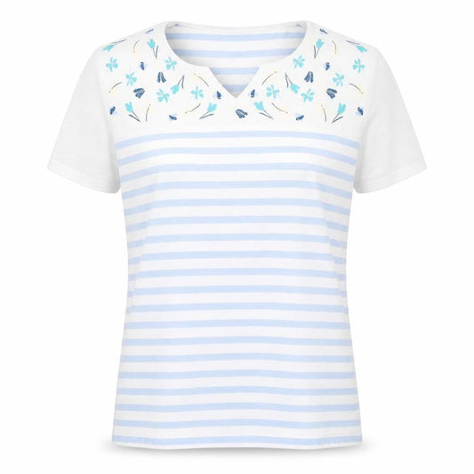 Womens UK Size L Isle Essentials White Basic T-Shirt