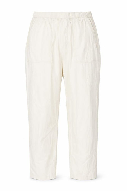 Dunnes Stores Womens Beige  Cotton Trousers  Size L L26.5 in Regular