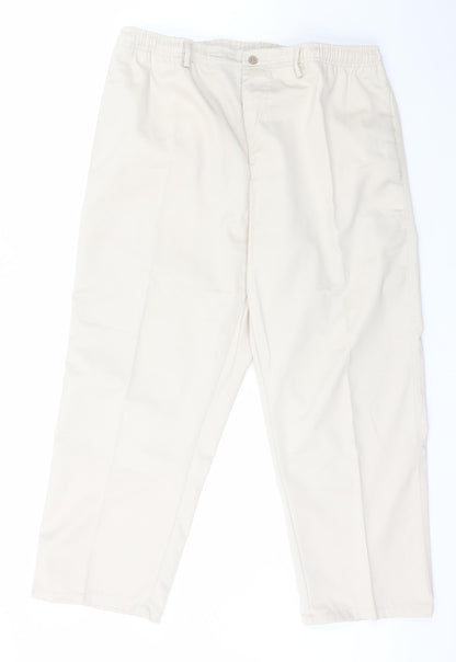 JBC Weaves Womens Beige  Polyester Carrot Trousers Size 42 L27 in Regular Button