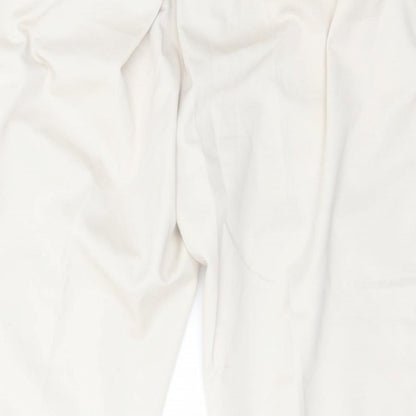 JBC Weaves Womens Beige  Polyester Carrot Trousers Size 42 L27 in Regular Button
