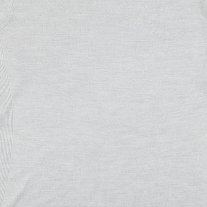 Primark Womens Grey Round Neck  Acrylic Pullover Jumper Size 12