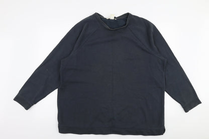 Mens UK Size L H&M Blue Pullover Sweatshirt