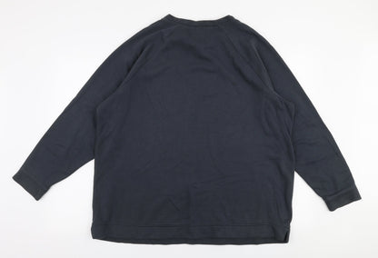 Mens UK Size L H&M Blue Pullover Sweatshirt