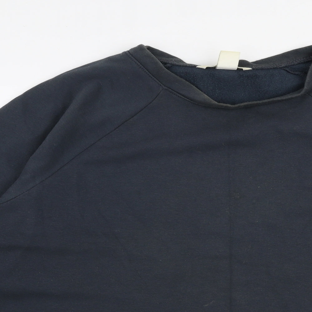Mens UK Size L H&M Blue Pullover Sweatshirt