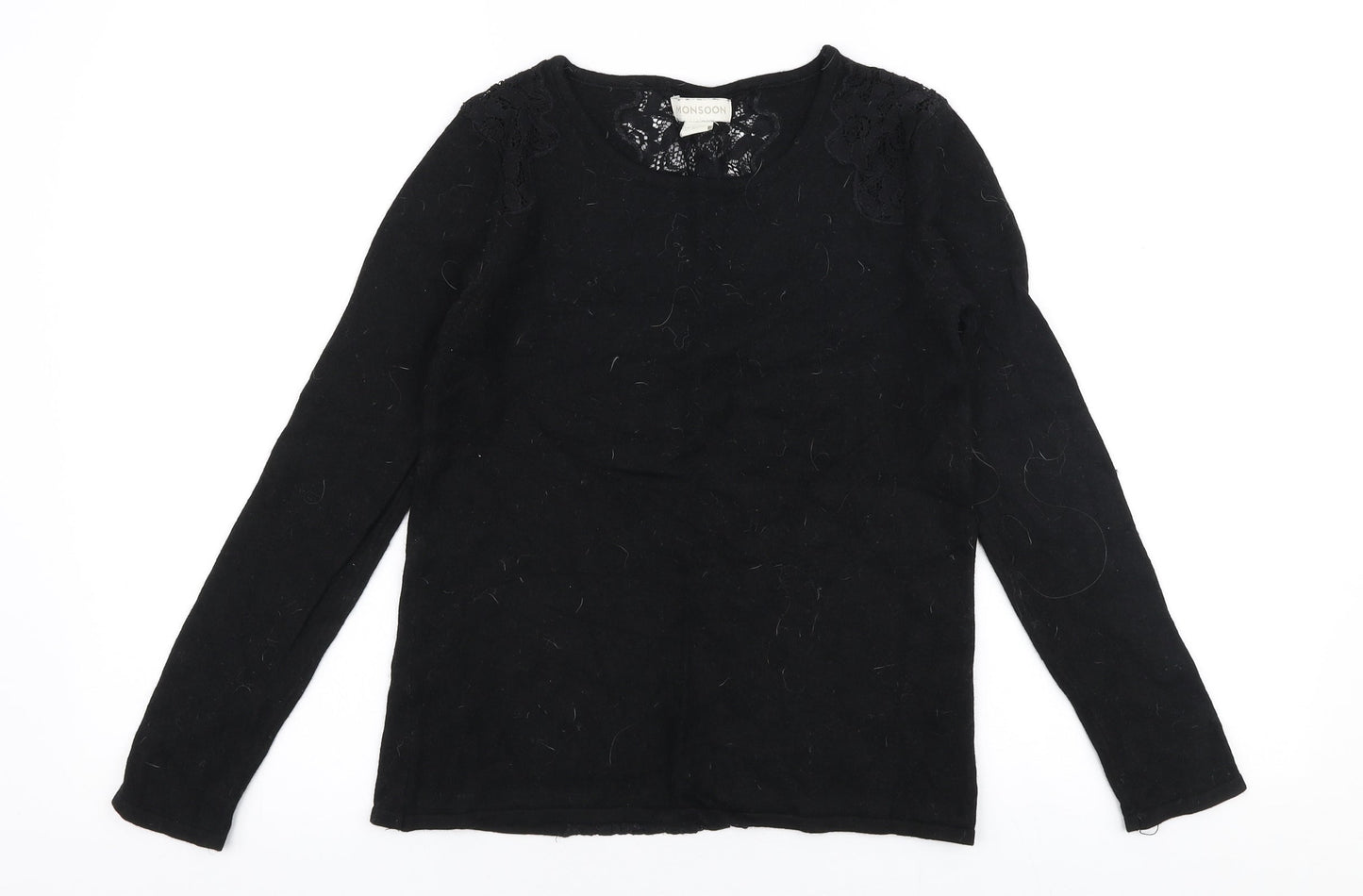 Womens UK Size 8 Monsoon Black Pullover Jumper