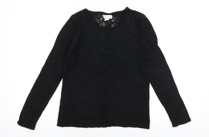 Womens UK Size 8 Monsoon Black Pullover Jumper