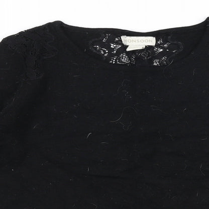 Womens UK Size 8 Monsoon Black Pullover Jumper