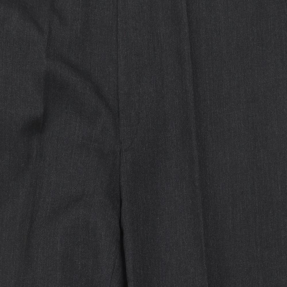 Sensia Rossi Mens Grey  Wool Trousers  Size 41 in L28 in Regular Zip