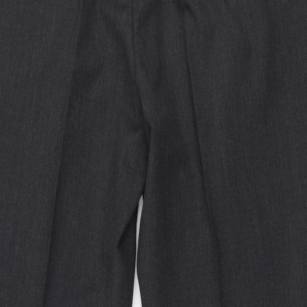 Sensia Rossi Mens Grey  Wool Trousers  Size 41 in L28 in Regular Zip