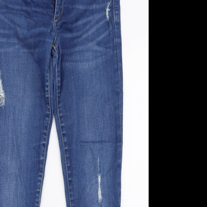 Gap Womens Blue  Polyester Skinny Jeans Size 28 in L27 in Slim Zip