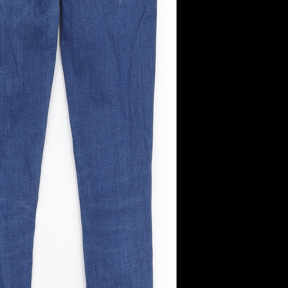 Gap Womens Blue  Polyester Skinny Jeans Size 28 in L27 in Slim Zip