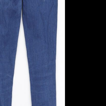 Gap Womens Blue  Polyester Skinny Jeans Size 28 in L27 in Slim Zip