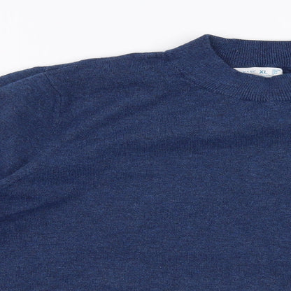 Primark Womens Blue High Neck  Polyester Pullover Jumper Size XL