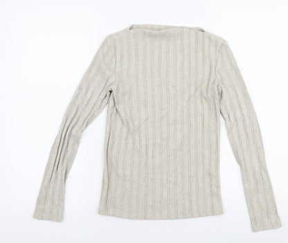 Womens UK Size S MNG Beige Pullover Jumper