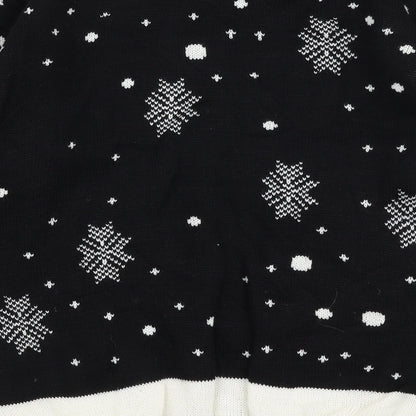 Dolls Mens Multicoloured Round Neck  Acrylic Pullover Jumper Size M   - Christmas Rudolf