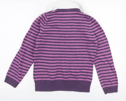 Womens UK Size 12 Marks and Spencer Purple Pullover Jumper