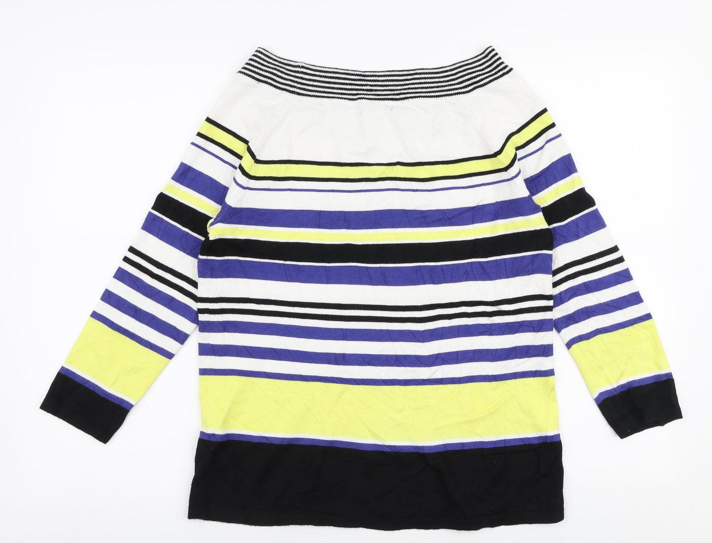 Womens UK Size 14 M&Co Multicoloured Pullover Jumper