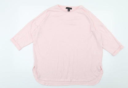 Womens UK Size M New Look Pink Jersey T-Shirt