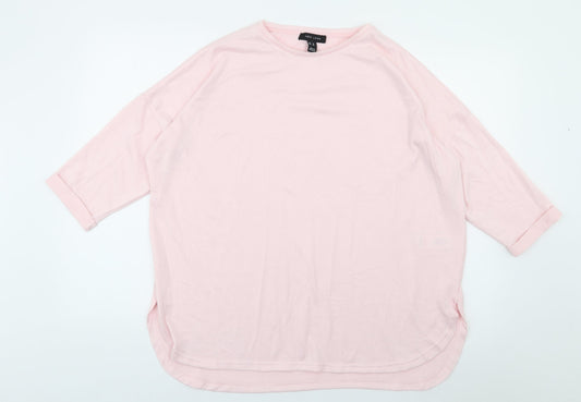 Womens UK Size M New Look Pink Jersey T-Shirt
