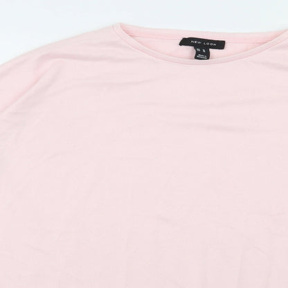 Womens UK Size M New Look Pink Jersey T-Shirt