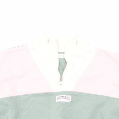 Primark Girls Green Colourblock Cotton Pullover Sweatshirt Size 11-12 Years  Pullover