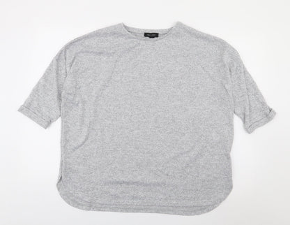 Womens UK Size M New Look Grey Jersey T-Shirt