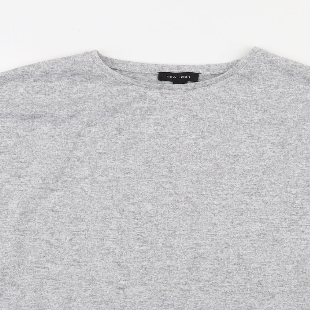 Womens UK Size M New Look Grey Jersey T-Shirt