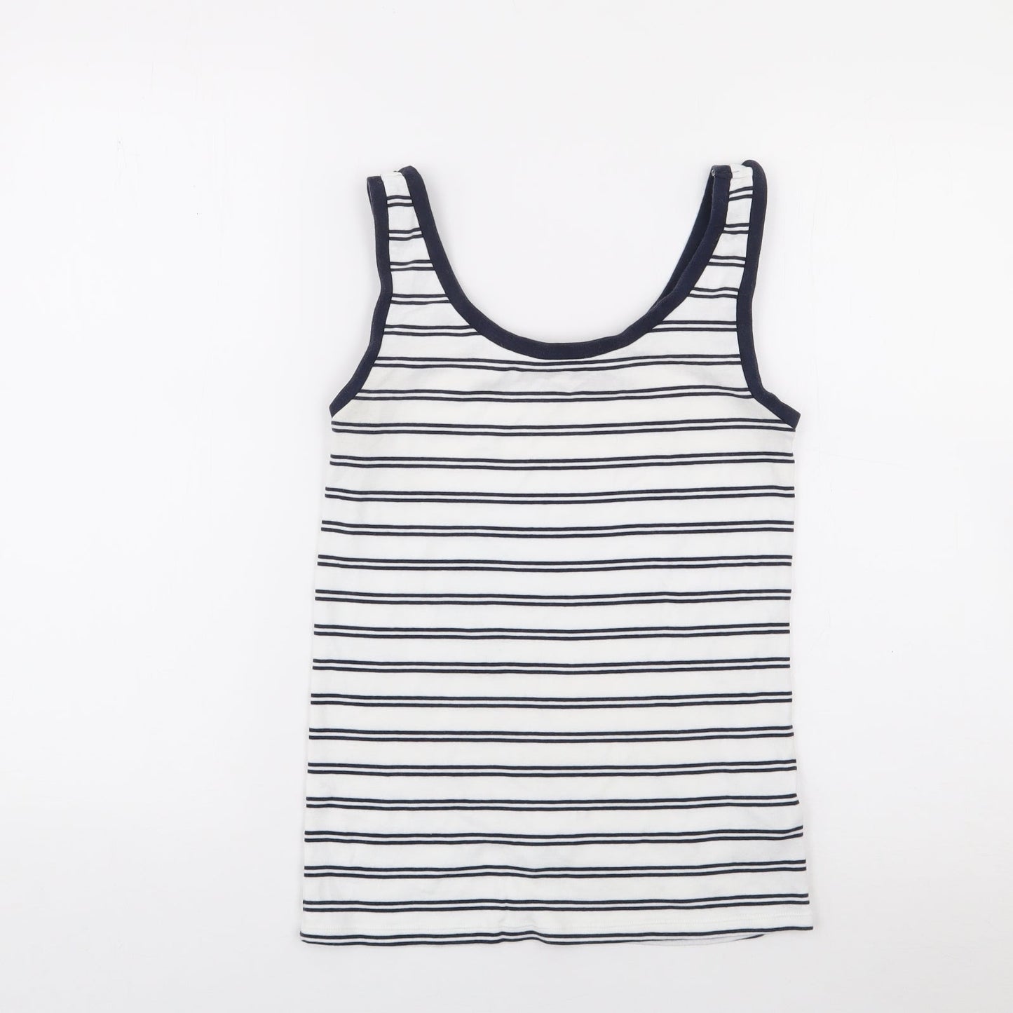 Womens UK Size 10 Marks and Spencer Ivory Jersey Tank